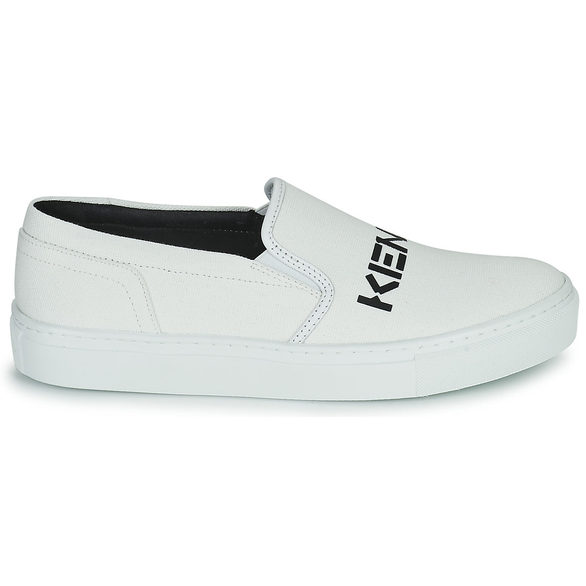 Scarpe donne Kenzo  K-SKATE SLIP-ON KENZO LOGO  Bianco 