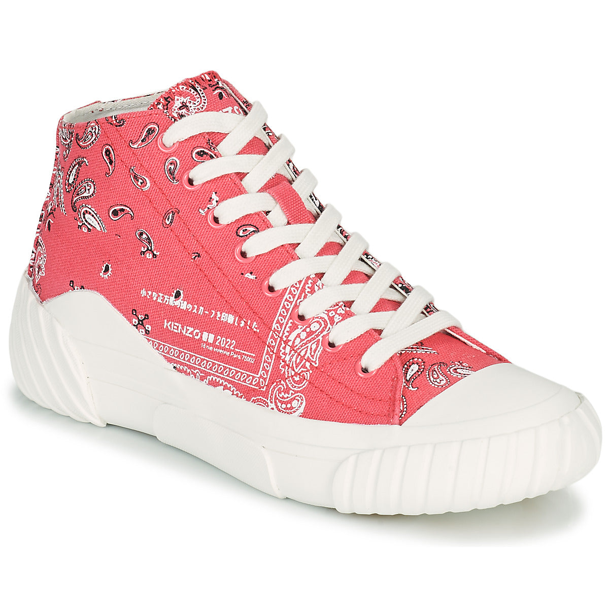 Sneakers alte donne Kenzo  TIGER CREST HIGH TOP SNEAKERS  Rosa 