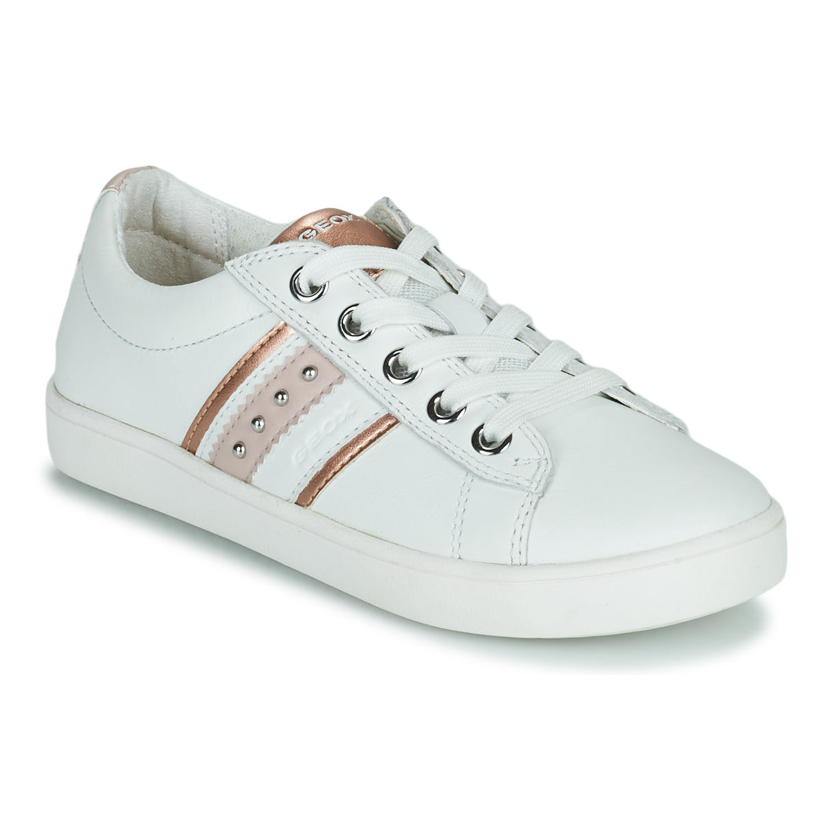 Scarpe bambini ragazza Geox  J KATHE GIRL  Bianco 