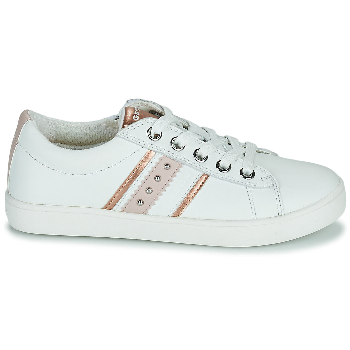 Scarpe bambini ragazza Geox  J KATHE GIRL  Bianco 