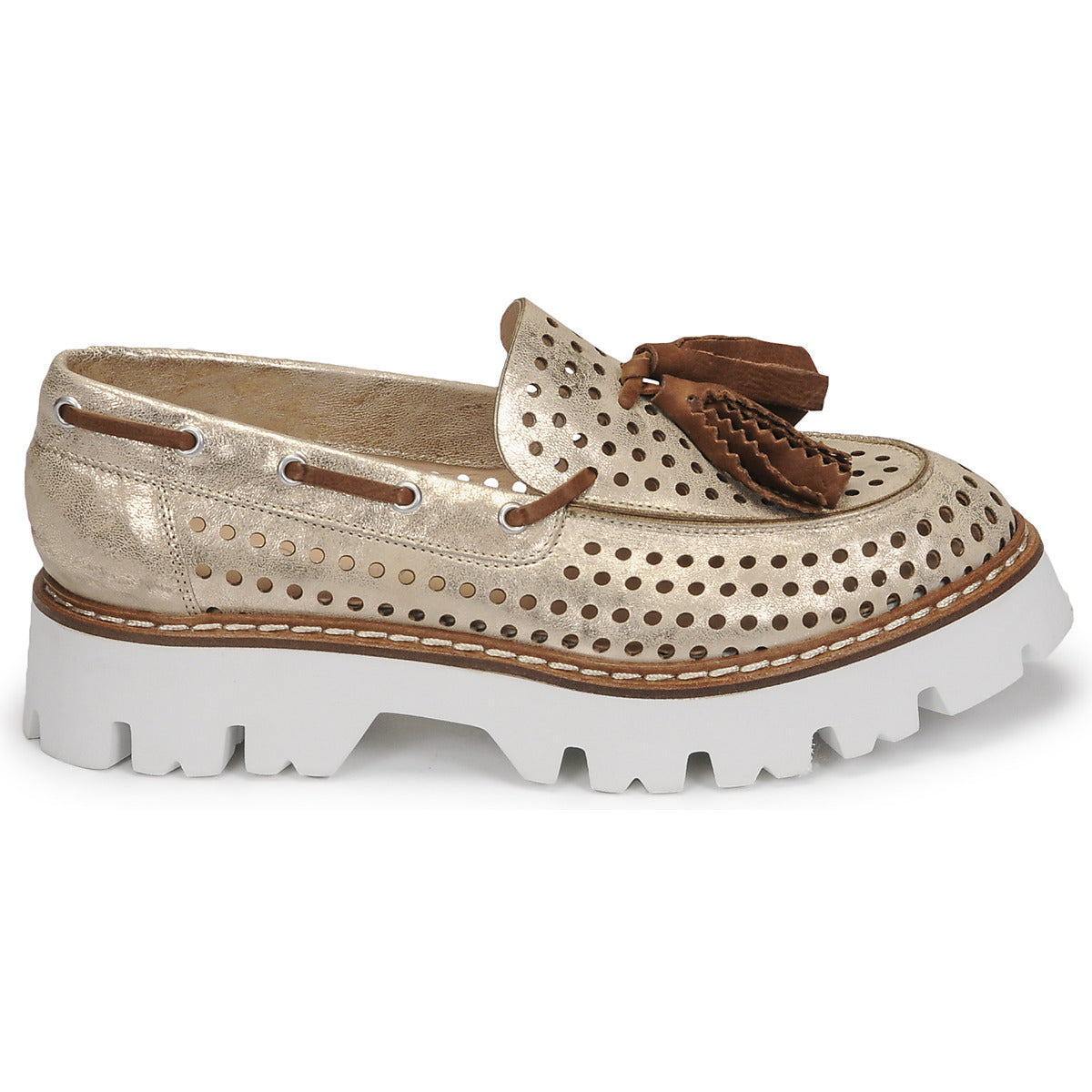 Scarpe donne Fru.it  7602-999-IVORY-MARRONE  Oro 