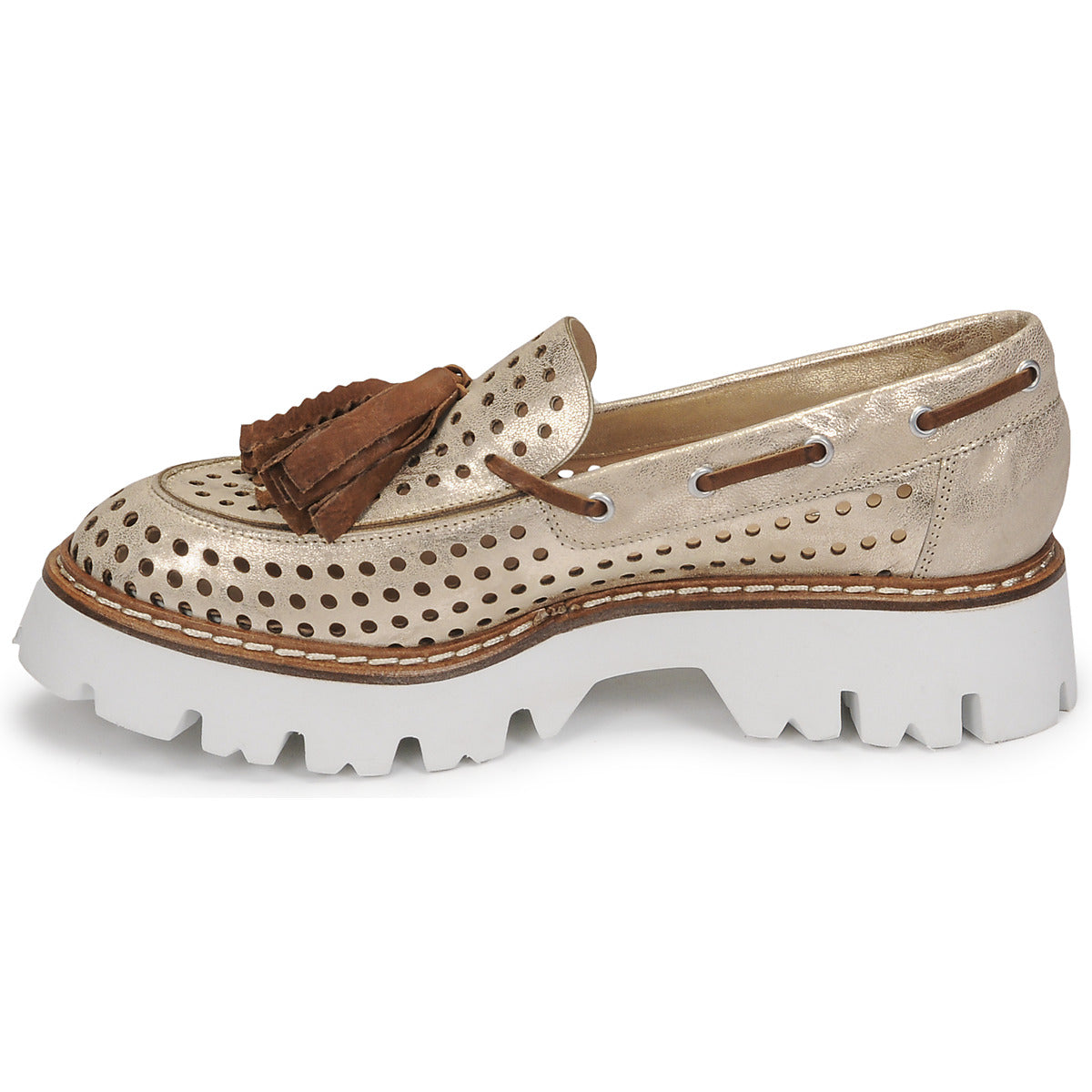 Scarpe donne Fru.it  7602-999-IVORY-MARRONE  Oro 