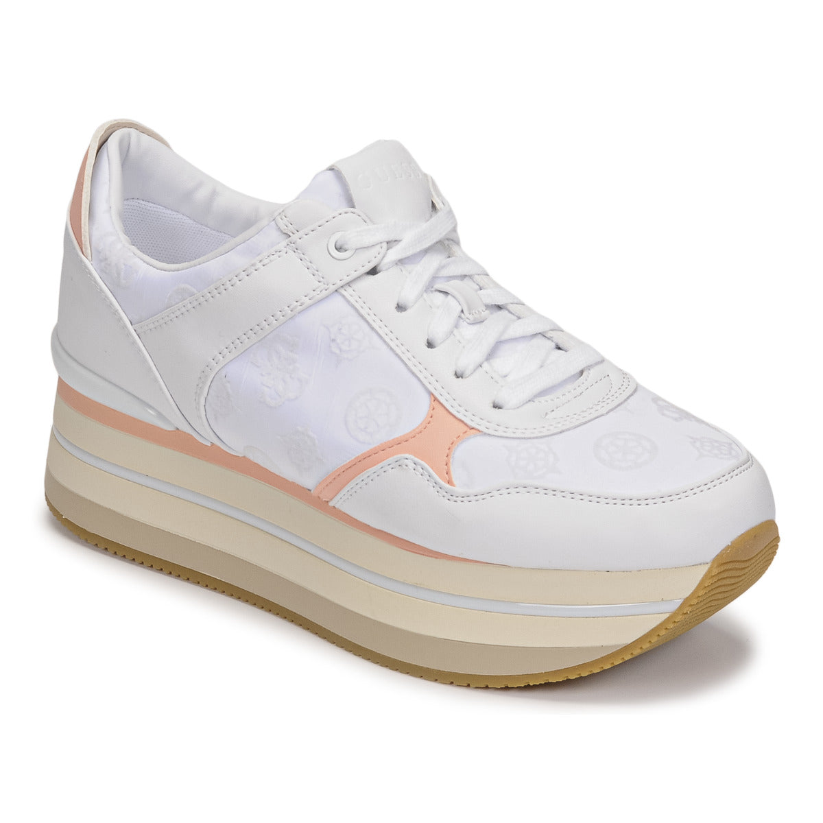 Sneakers basse donne Guess  HINDLE  Bianco 