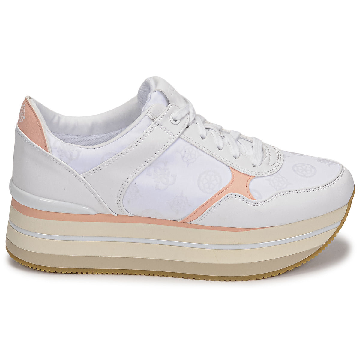 Sneakers basse donne Guess  HINDLE  Bianco 