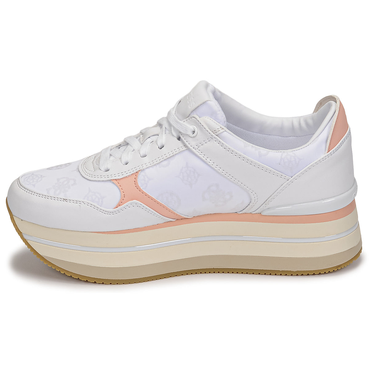 Sneakers basse donne Guess  HINDLE  Bianco 