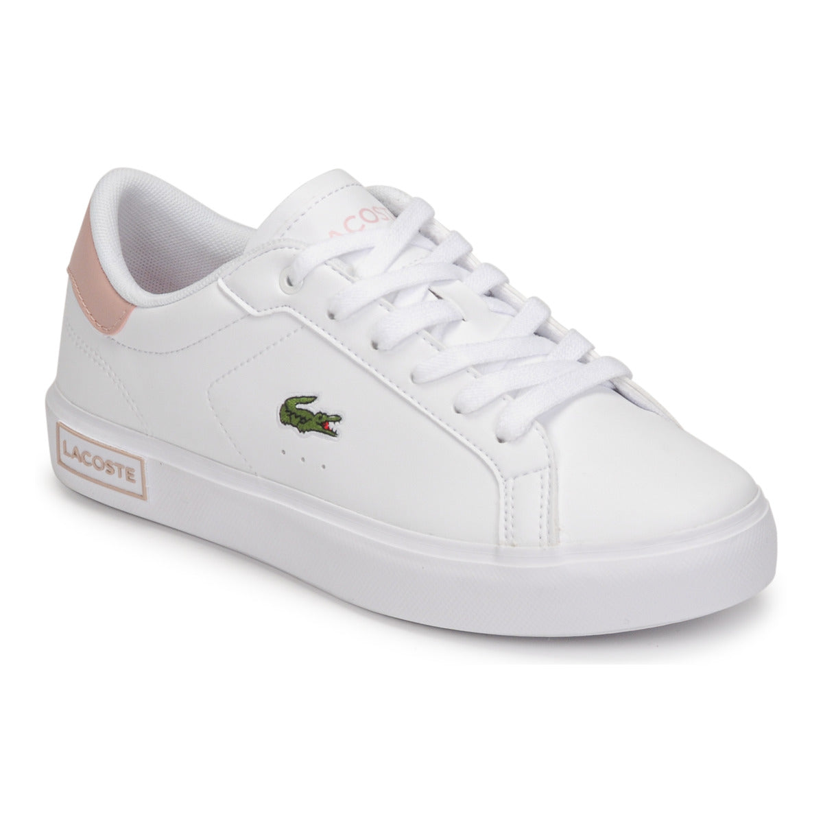 Scarpe bambini ragazza Lacoste  POWERCOURT  Bianco 