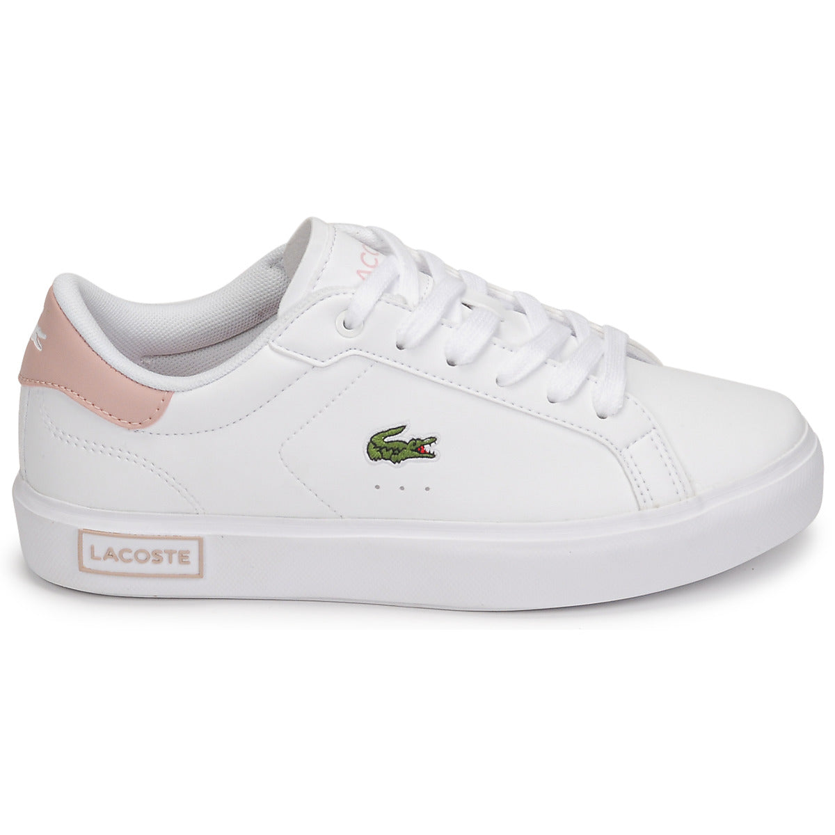 Scarpe bambini ragazza Lacoste  POWERCOURT  Bianco 