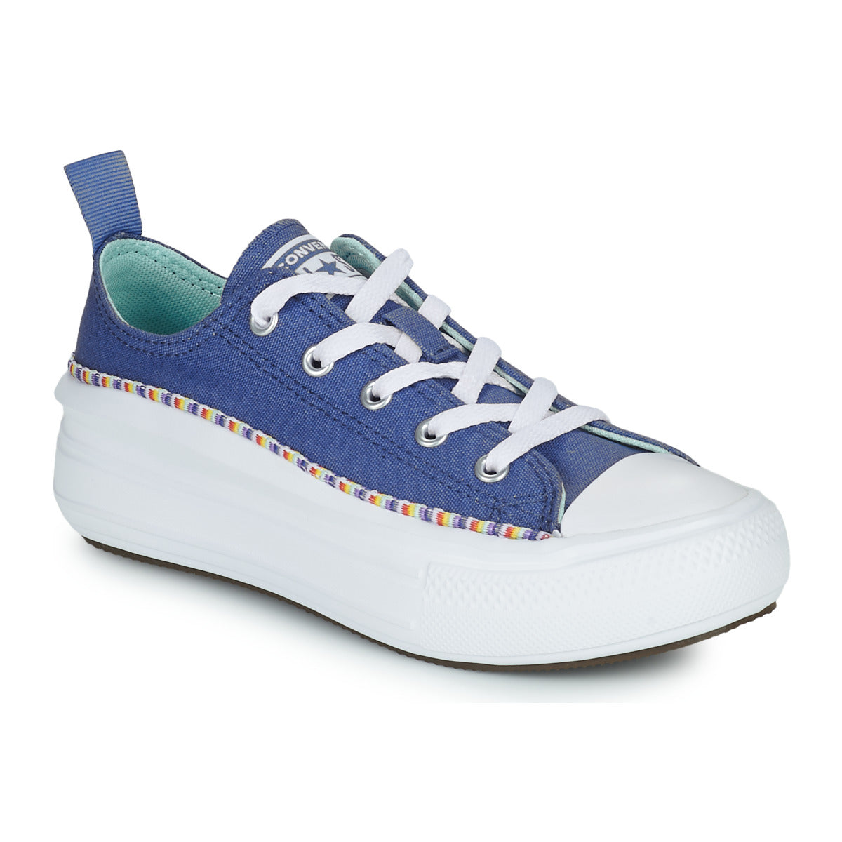 Scarpe bambini ragazza Converse  Chuck Taylor All Star Move Seasonal Ox  Blu 