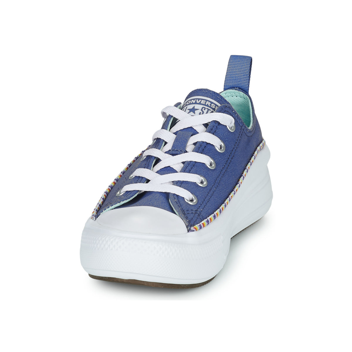 Scarpe bambini ragazza Converse  Chuck Taylor All Star Move Seasonal Ox  Blu 