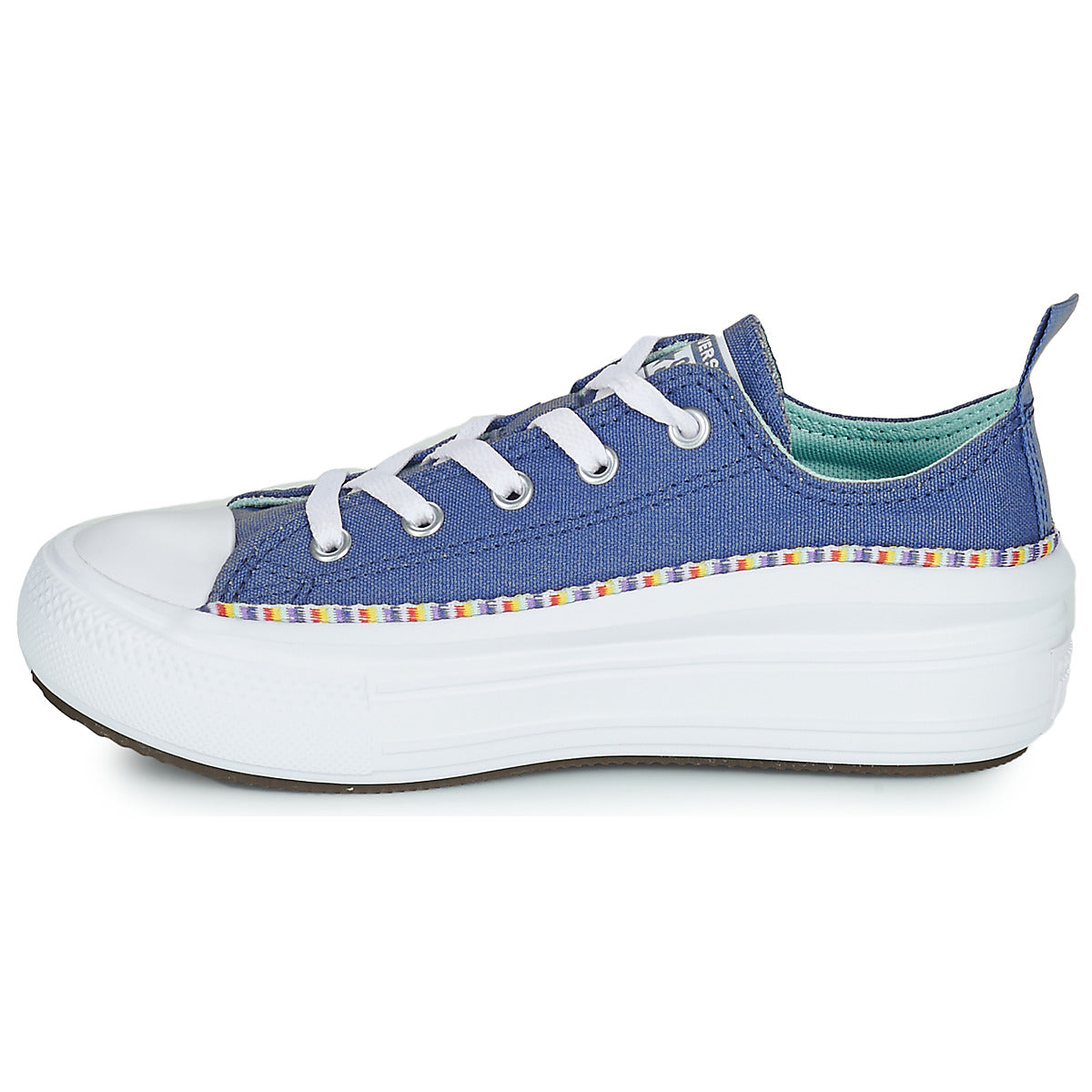 Scarpe bambini ragazza Converse  Chuck Taylor All Star Move Seasonal Ox  Blu 