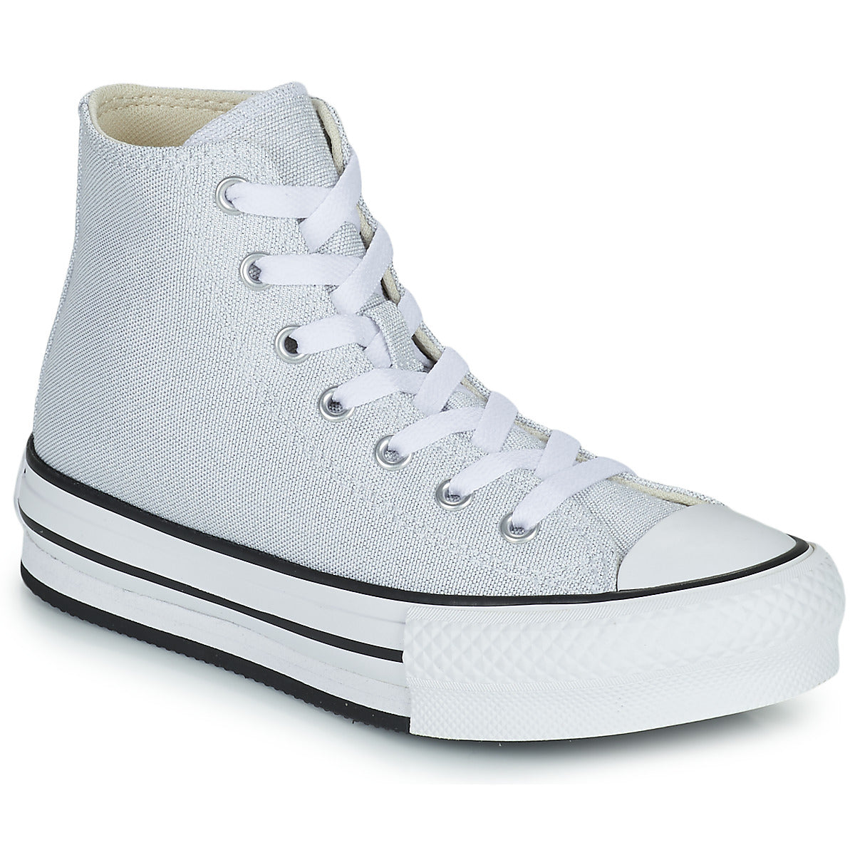 Scarpe bambini ragazza Converse  Chuck Taylor All Star EVA Lift Undersea Glitter Hi  Grigio 