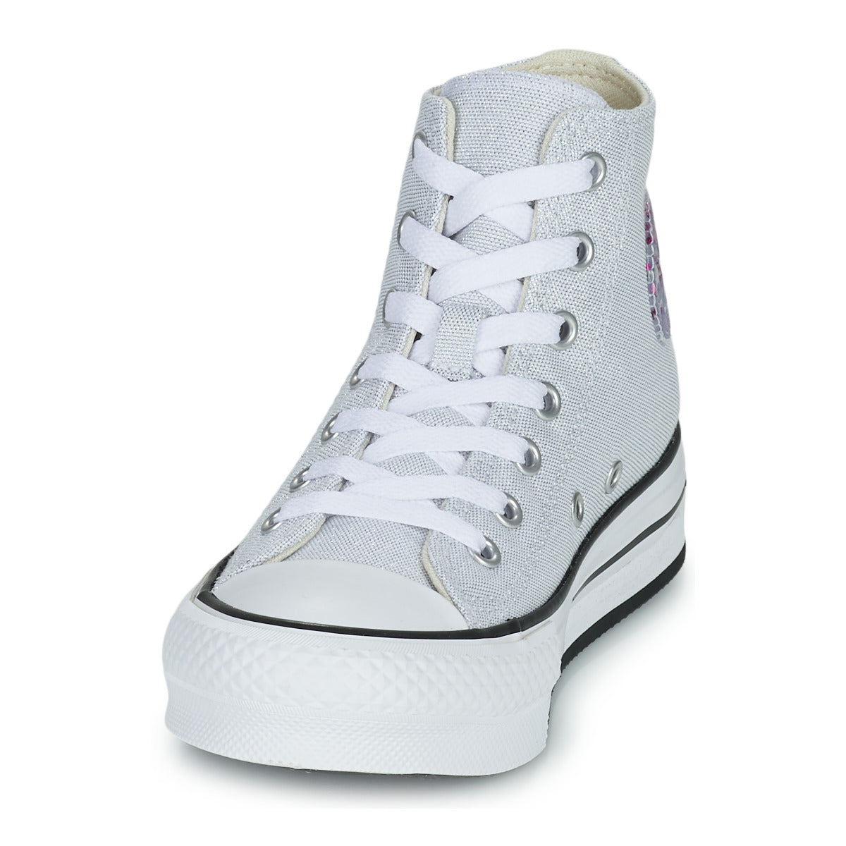 Scarpe bambini ragazza Converse  Chuck Taylor All Star EVA Lift Undersea Glitter Hi  Grigio 