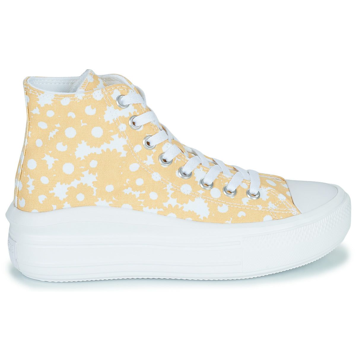 Sneakers alte donne Converse  Chuck Taylor All Star Move Floral Platform Lo-Fi Craft Hi  Giallo 