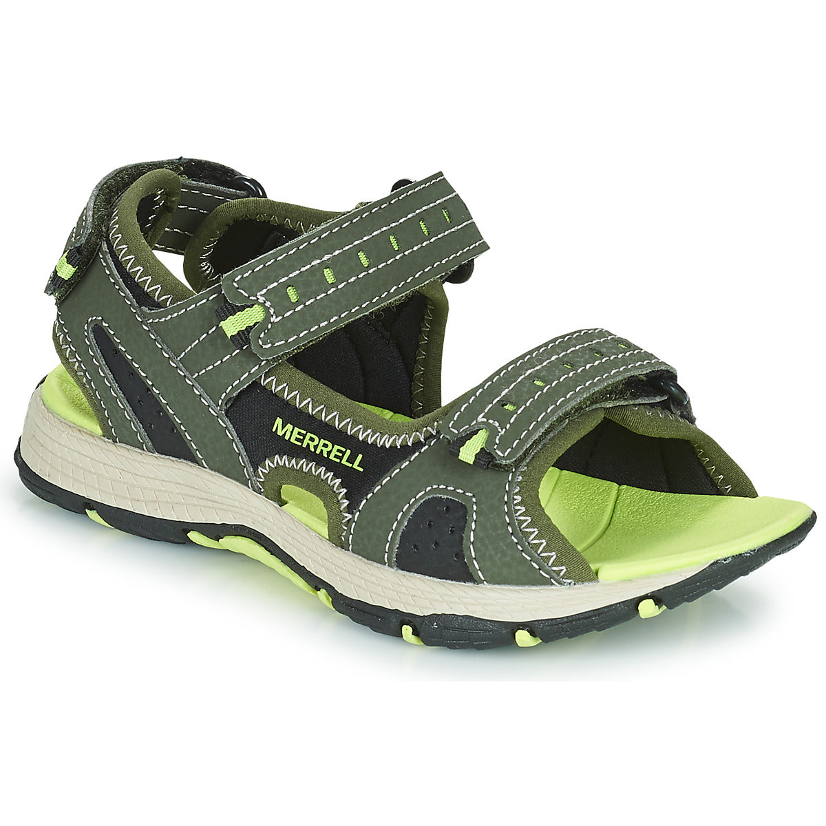 Sandali bambini ragazzo Merrell  PANTHER SANDAL 2.0 - OLIVE  Verde 