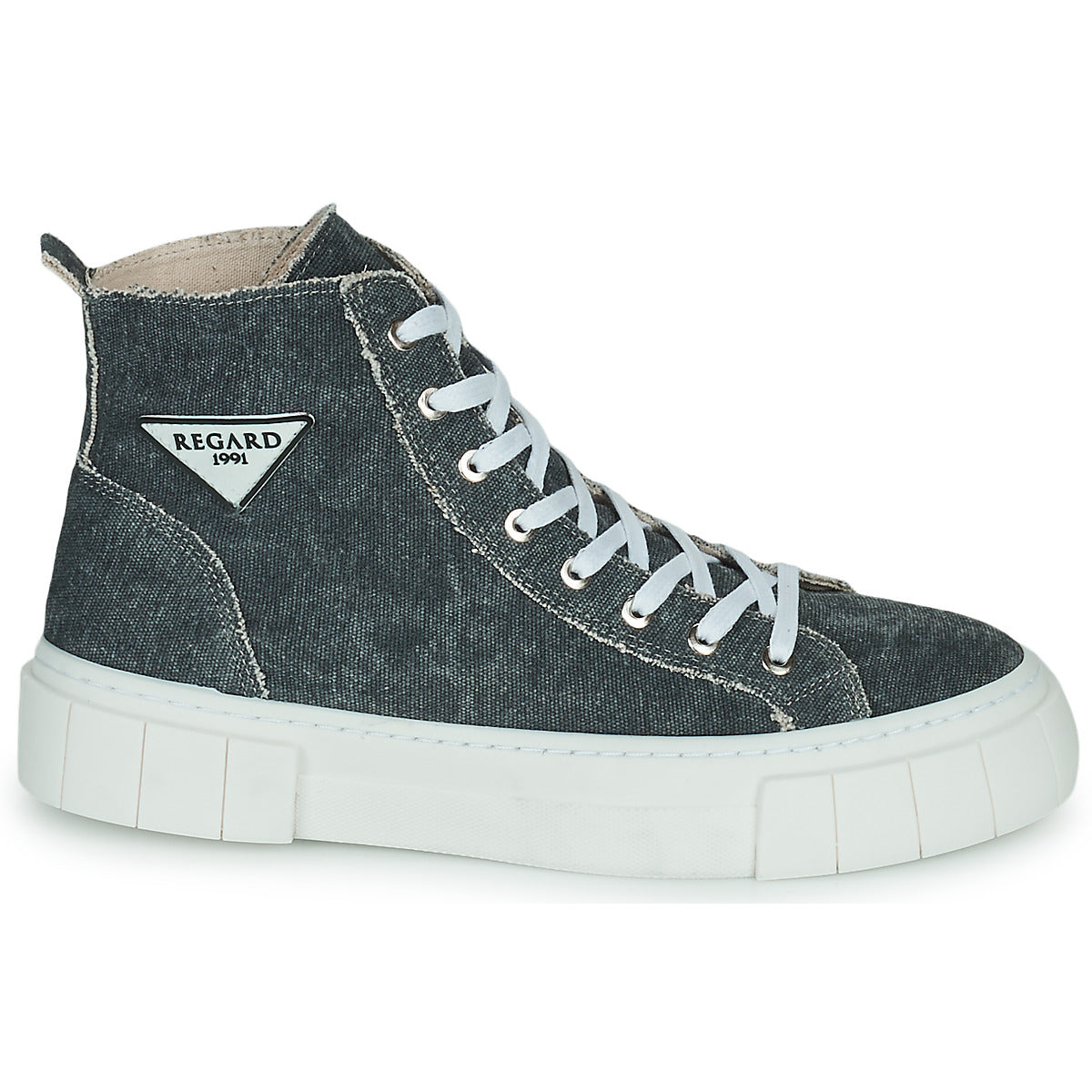 Sneakers alte donne Regard  NANCY V2 TOILE GRIGIO  Grigio 