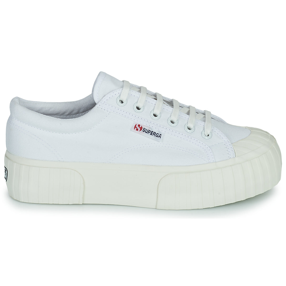 Sneakers basse donne Superga  2631 STRIPE PLATEFORM  Bianco 