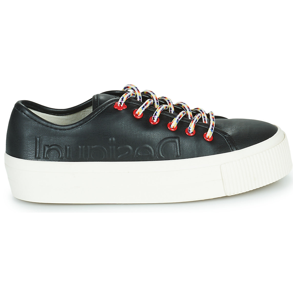 Sneakers basse donne Desigual  STREET HALF LOGO  Nero 