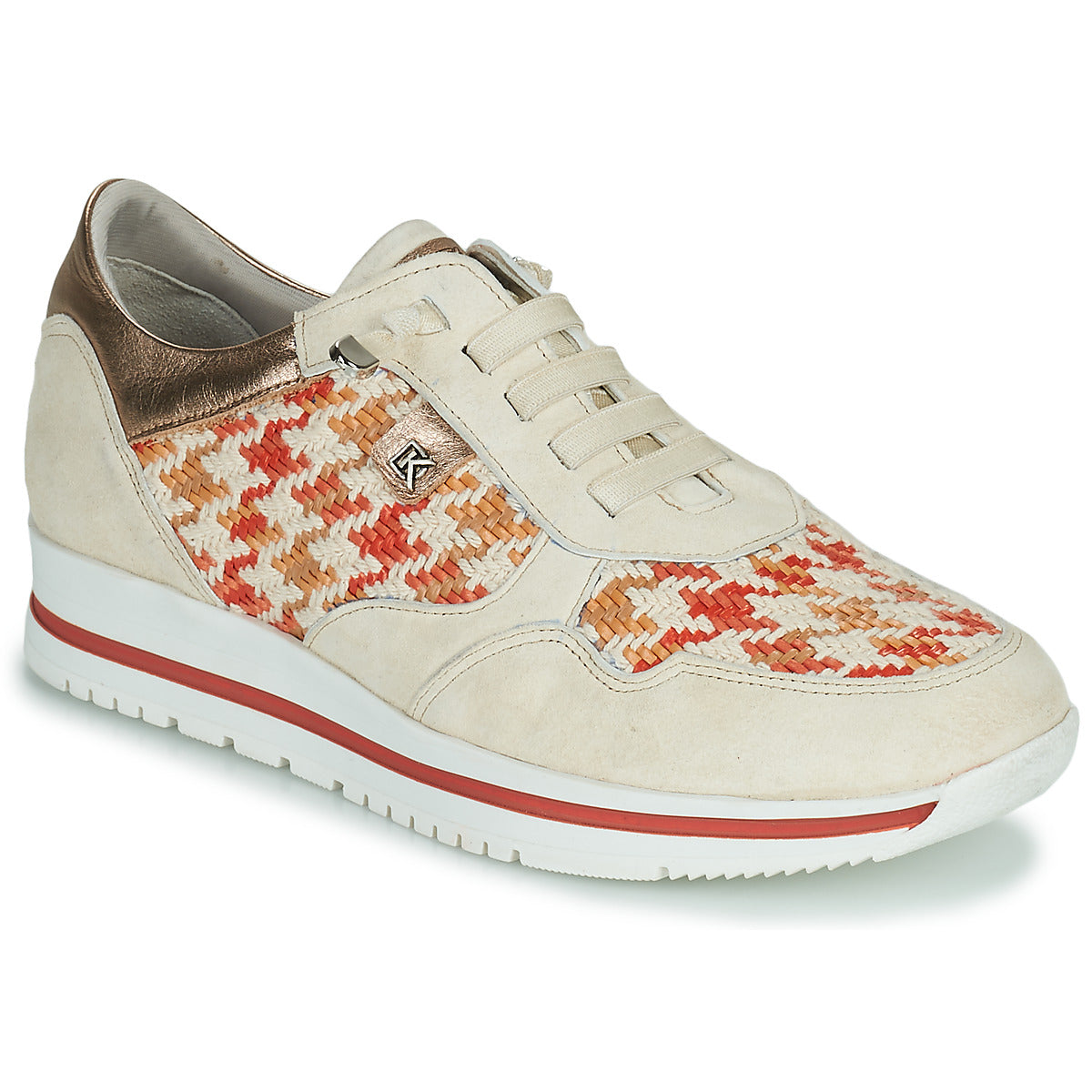 Sneakers basse donne Dorking  ALGAS  Beige 