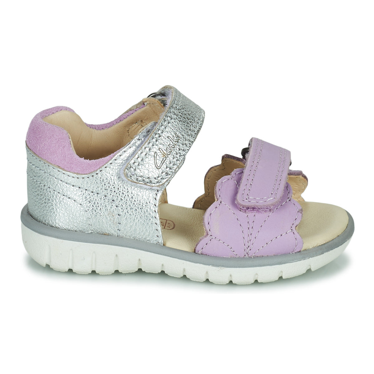 Sandali bambini ragazza Clarks  Roam Wing T.  Argento 