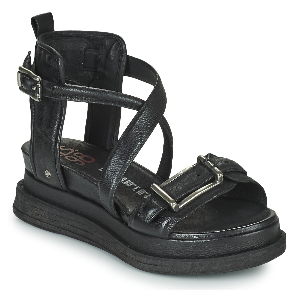 Sandali donne Airstep / A.S.98  LAGOS BUCKLE  Nero 