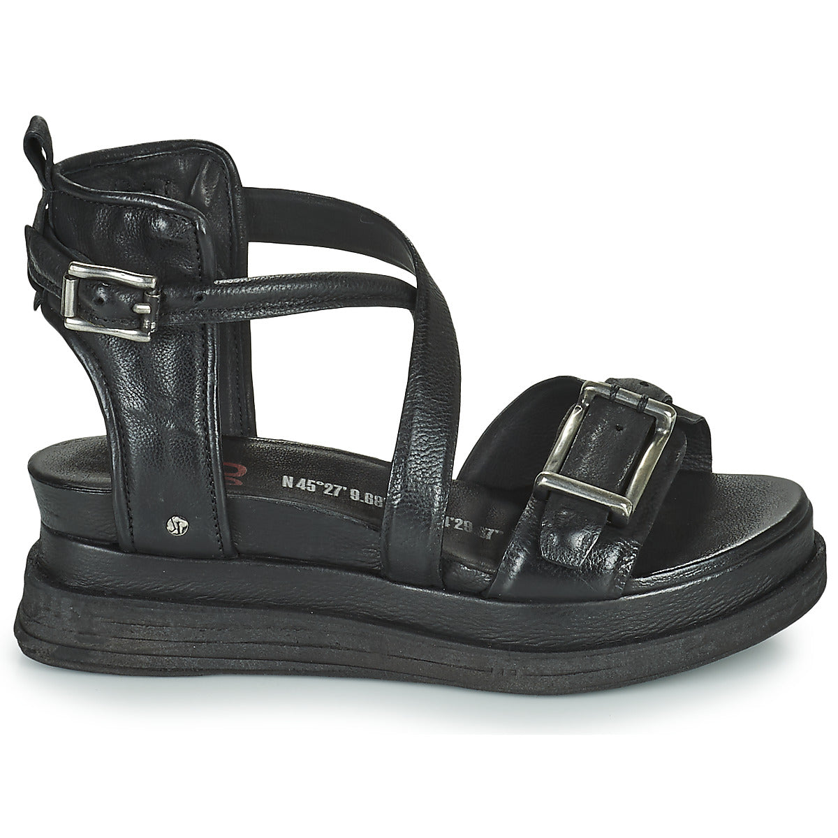 Sandali donne Airstep / A.S.98  LAGOS BUCKLE  Nero 