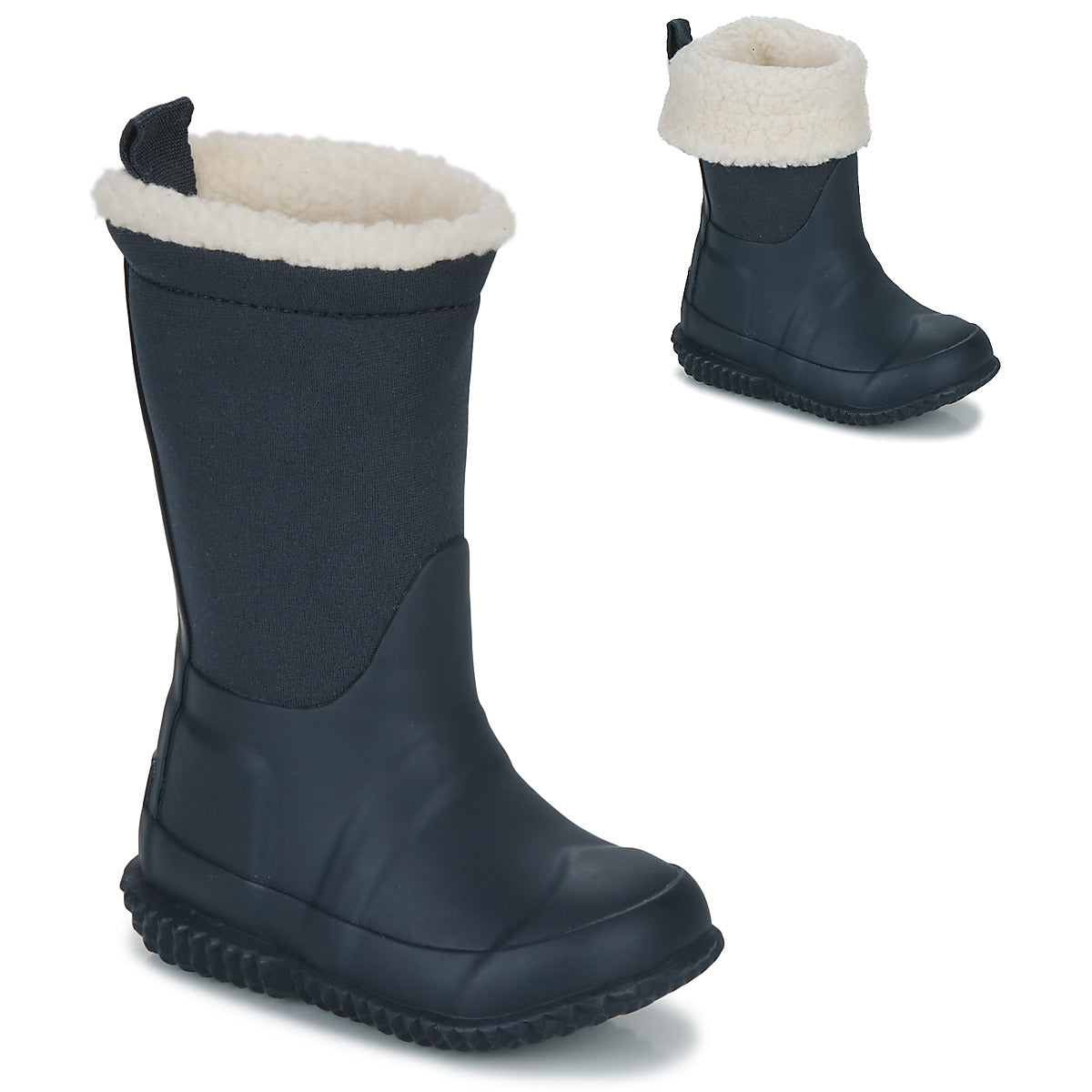 Scarpe da neve bambini ragazzo Hunter  Sherpa boot  Marine 