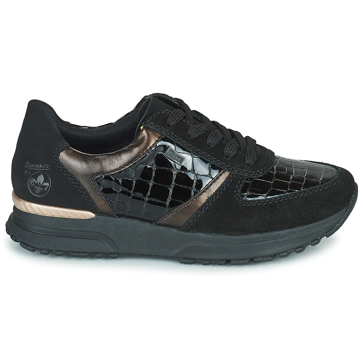 Sneakers basse donne Rieker  N7412-00  Nero 