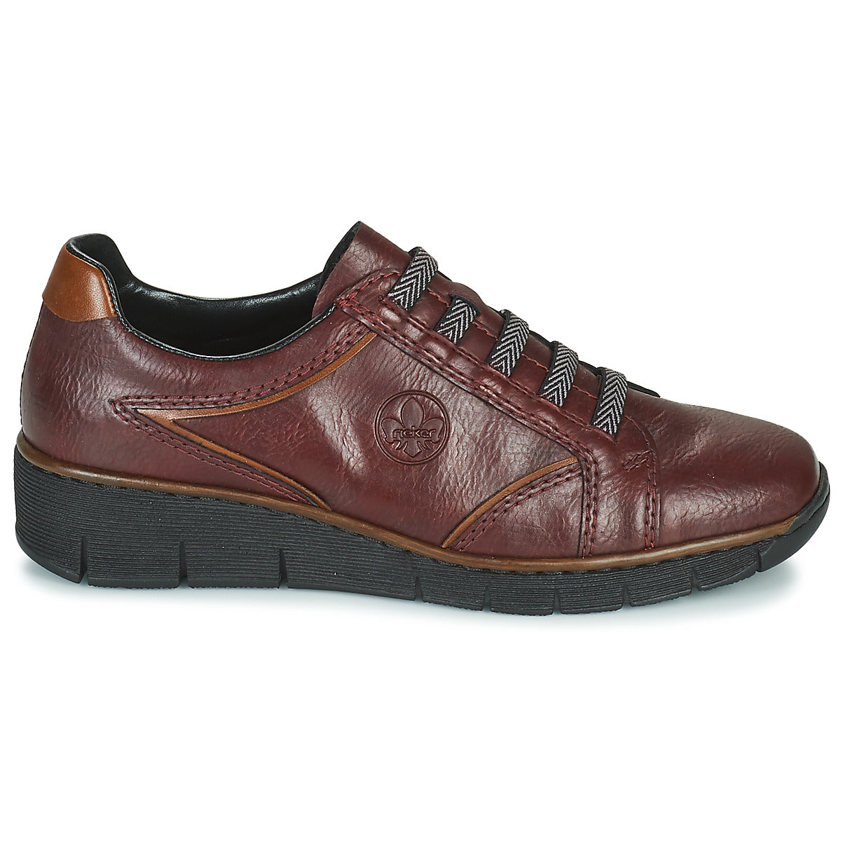 Sneakers basse donne Rieker  53756-35  Bordeaux 