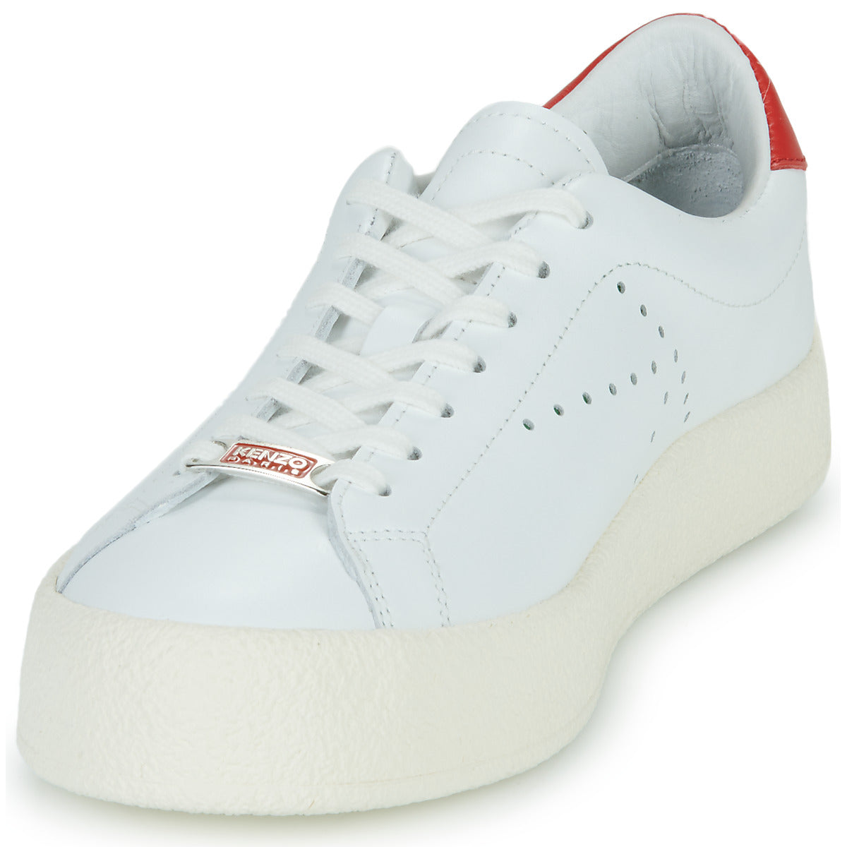 Sneakers basse donne Kenzo  KENZOSWING LOW TOP SNEAKERS  Bianco 