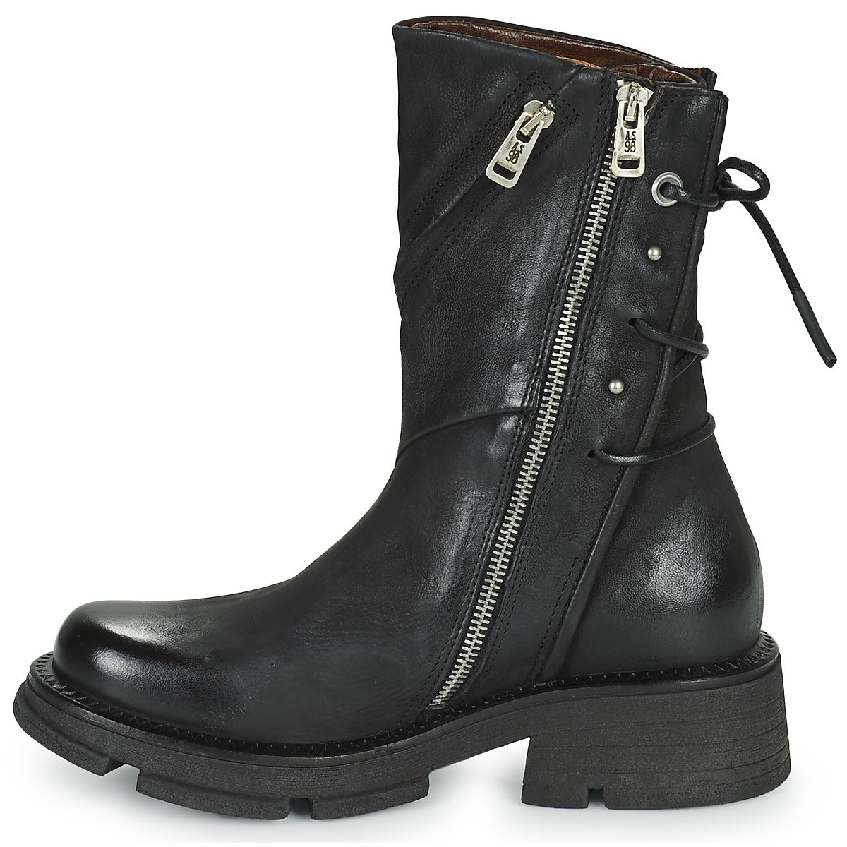 Stivaletti donne Airstep / A.S.98  LANE ZIP  Nero