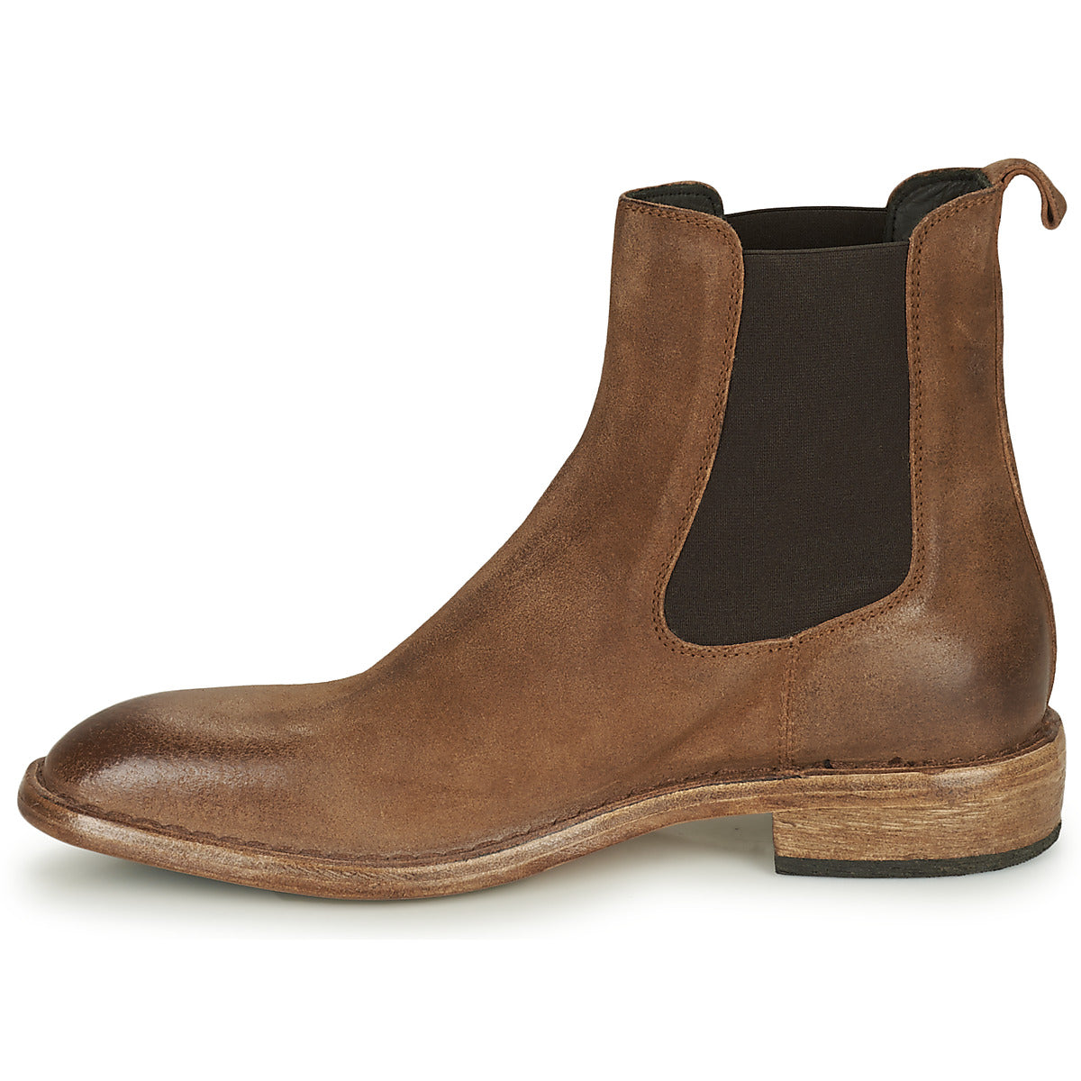 Moma JAMES men's ankle boots Brown