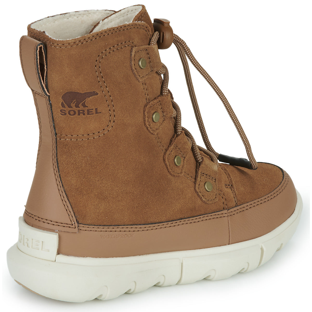 Stivaletti bambini ragazza Sorel  YOUTH SOREL EXPLORER LACE WP  Marrone 