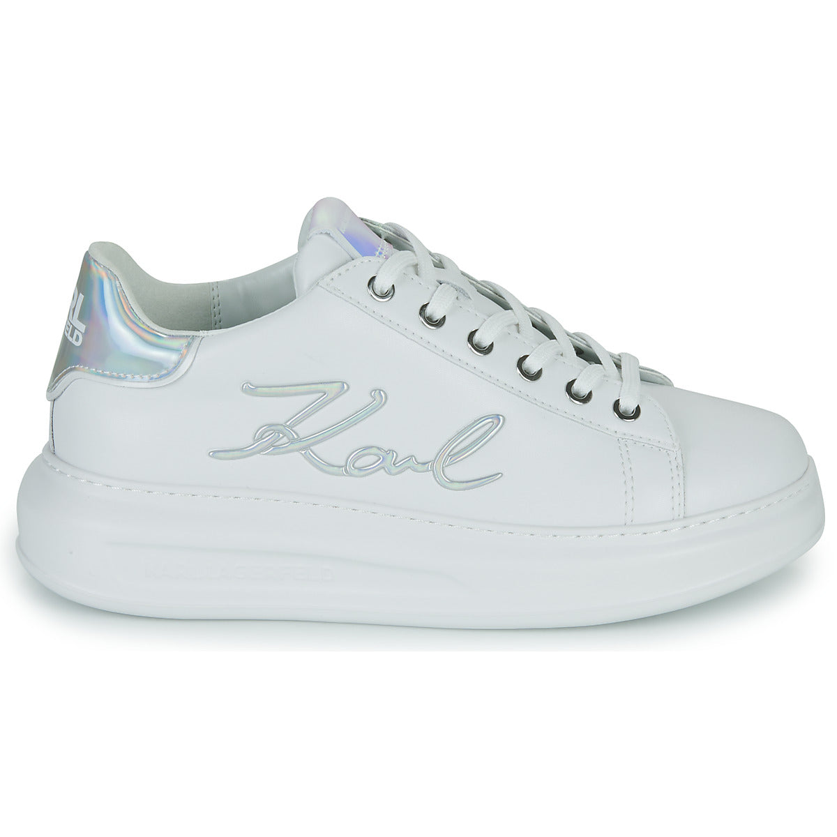 Sneakers basse donne Karl Lagerfeld  KAPRI Signia Lace Lthr  Bianco 