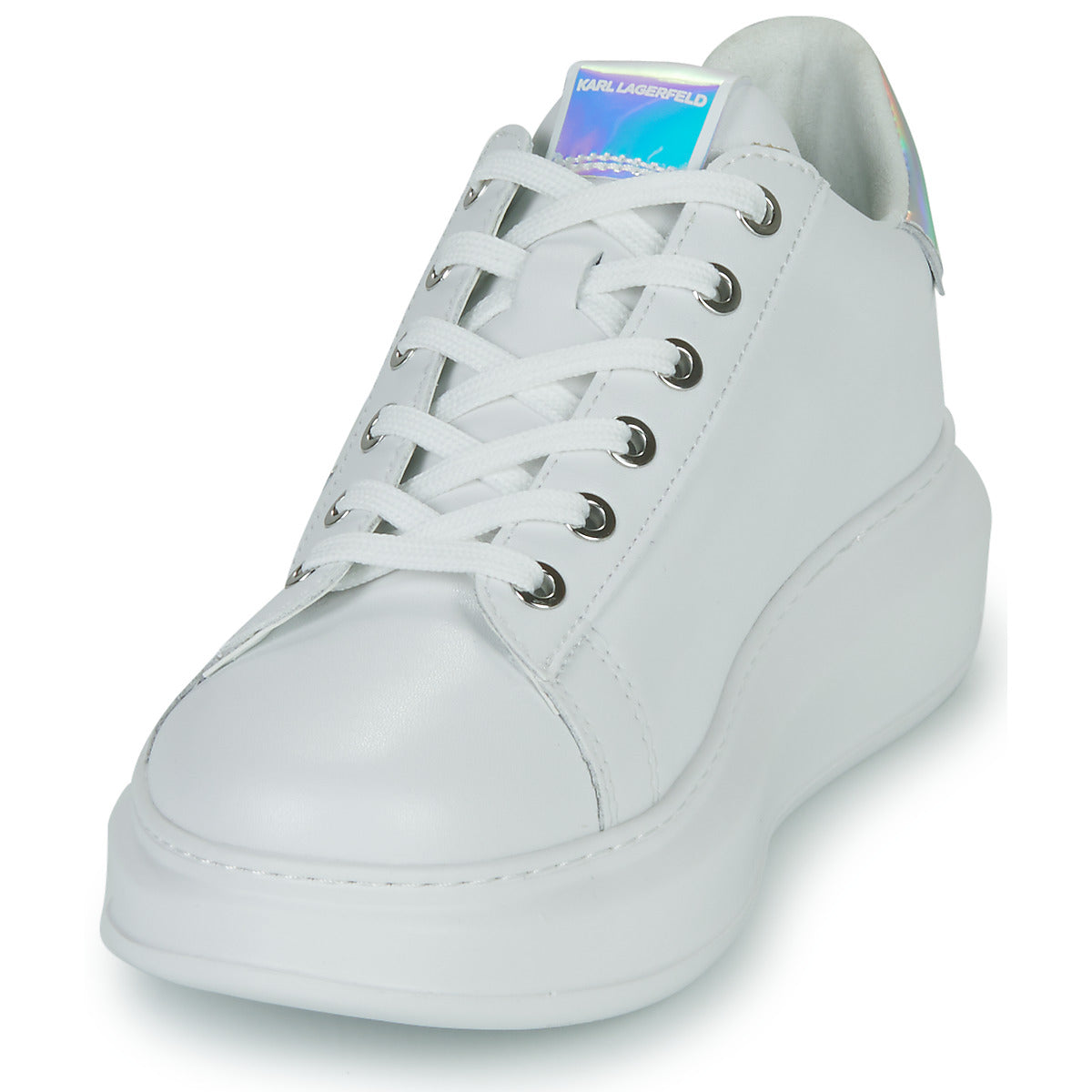 Sneakers basse donne Karl Lagerfeld  KAPRI Signia Lace Lthr  Bianco 