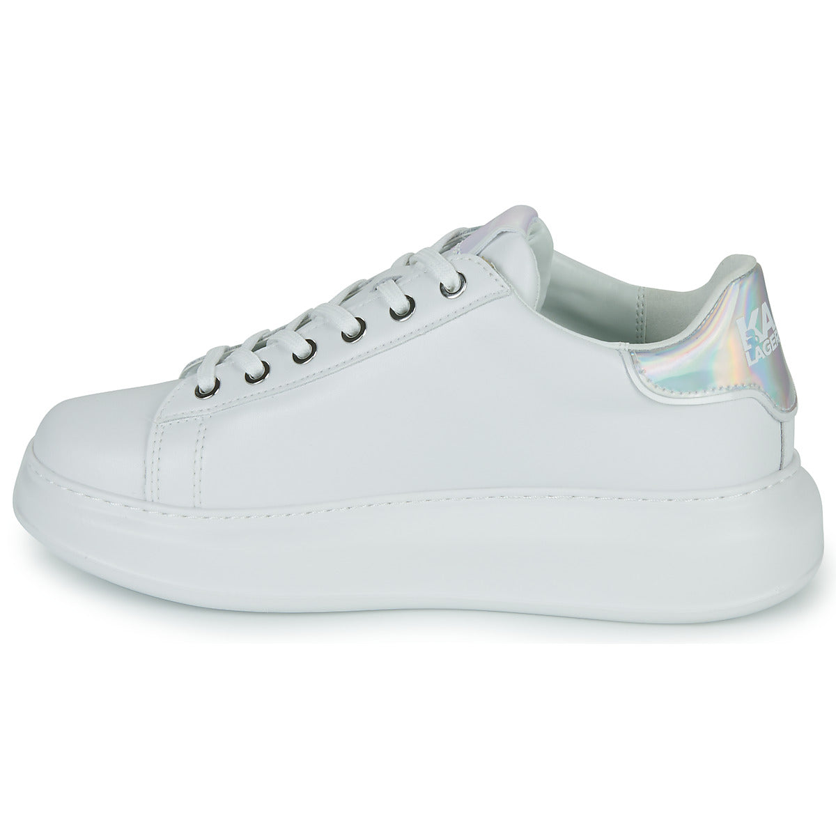 Sneakers basse donne Karl Lagerfeld  KAPRI Signia Lace Lthr  Bianco 