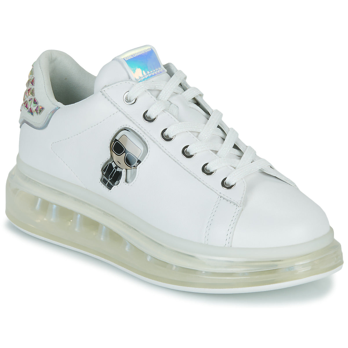 Sneakers basse donne Karl Lagerfeld  KAPRI KUSHION Jellikonic Lo Lace  Bianco 