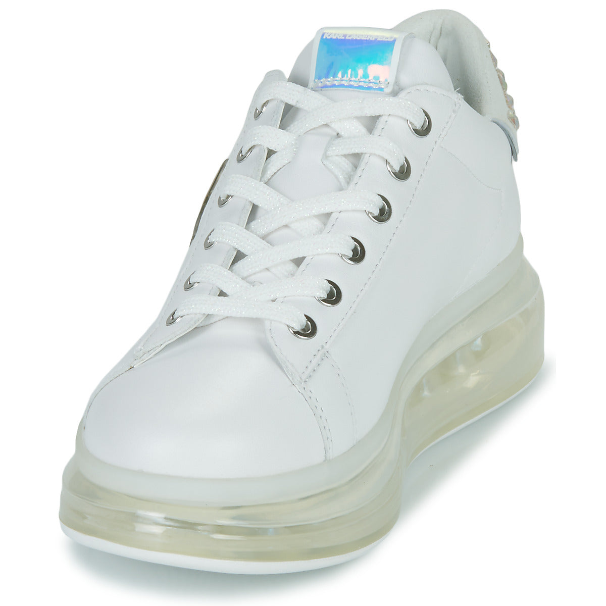 Sneakers basse donne Karl Lagerfeld  KAPRI KUSHION Jellikonic Lo Lace  Bianco 