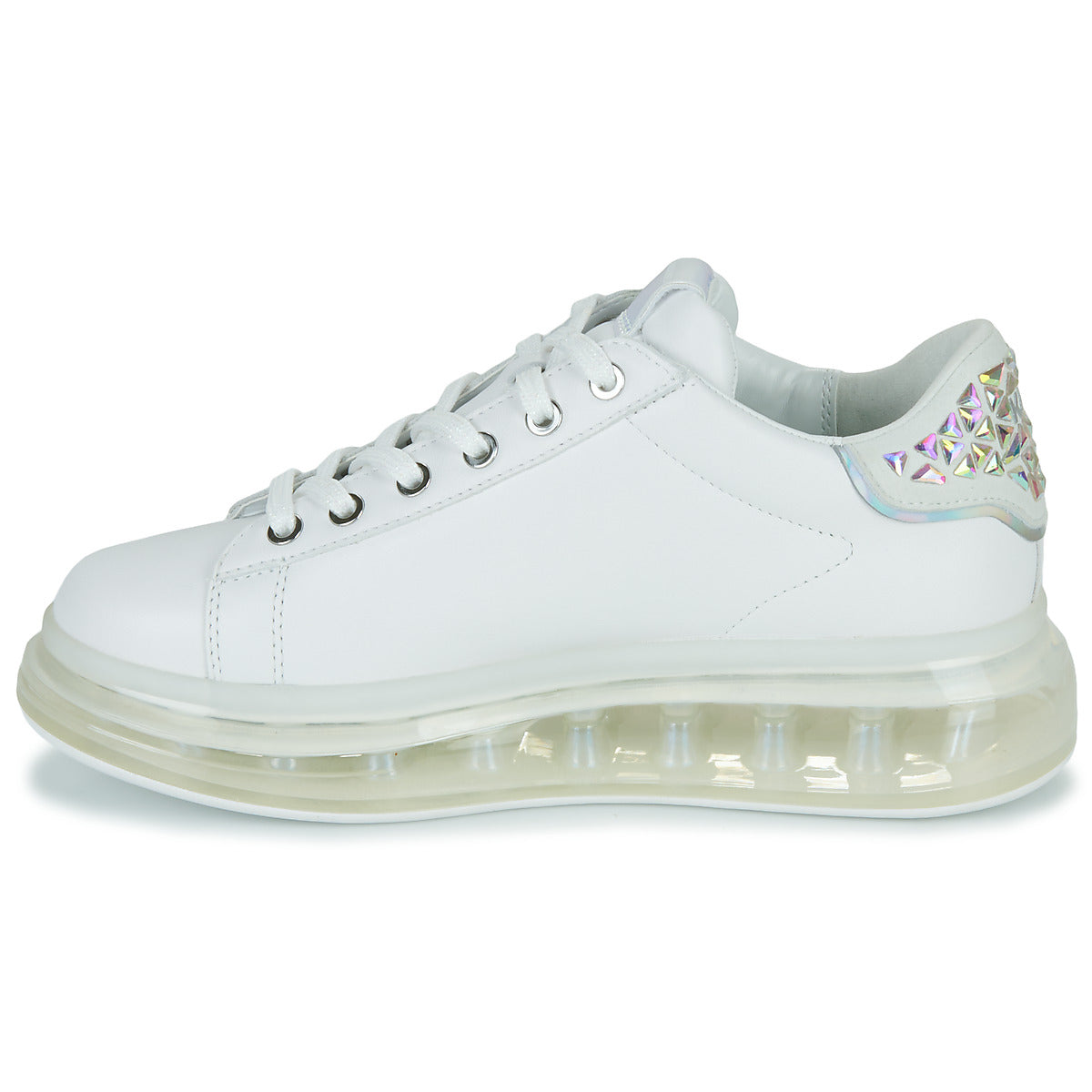 Sneakers basse donne Karl Lagerfeld  KAPRI KUSHION Jellikonic Lo Lace  Bianco 