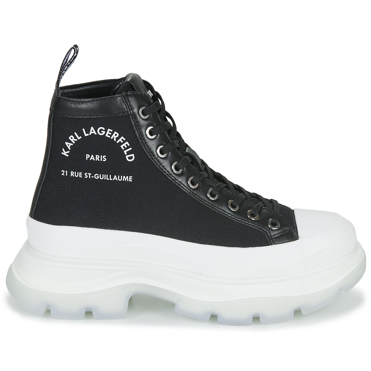 Sneakers alte donne Karl Lagerfeld  LUNA Maison karl  Nero 