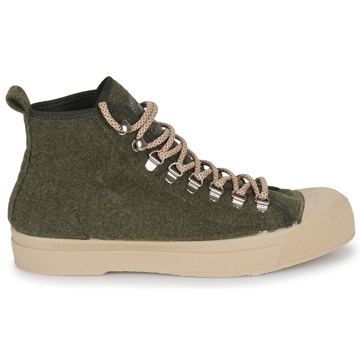 Sneakers alte donne Bensimon  Stella Wool Mountain  Kaki 