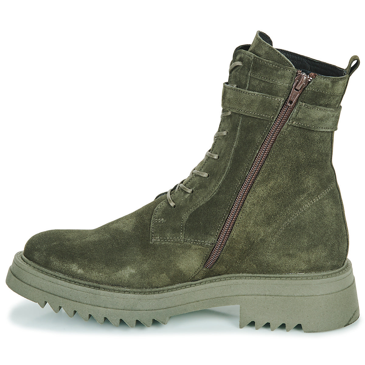 Damen-Stiefeletten Regard DIJON Khaki