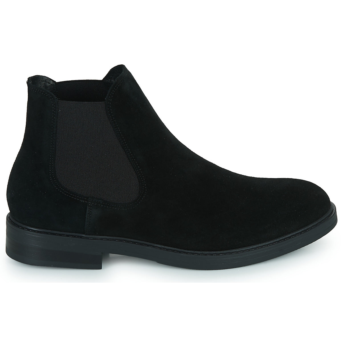 Selected men's ankle boots SLHBLAKE SUEDE CHELSEA BOOT Black