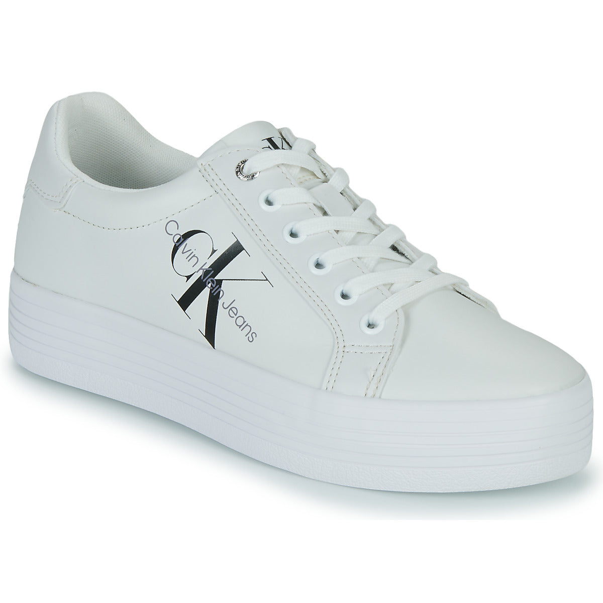 Sneakers basse donne Calvin Klein Jeans  VULC FLATFORM LACEUP  Bianco 