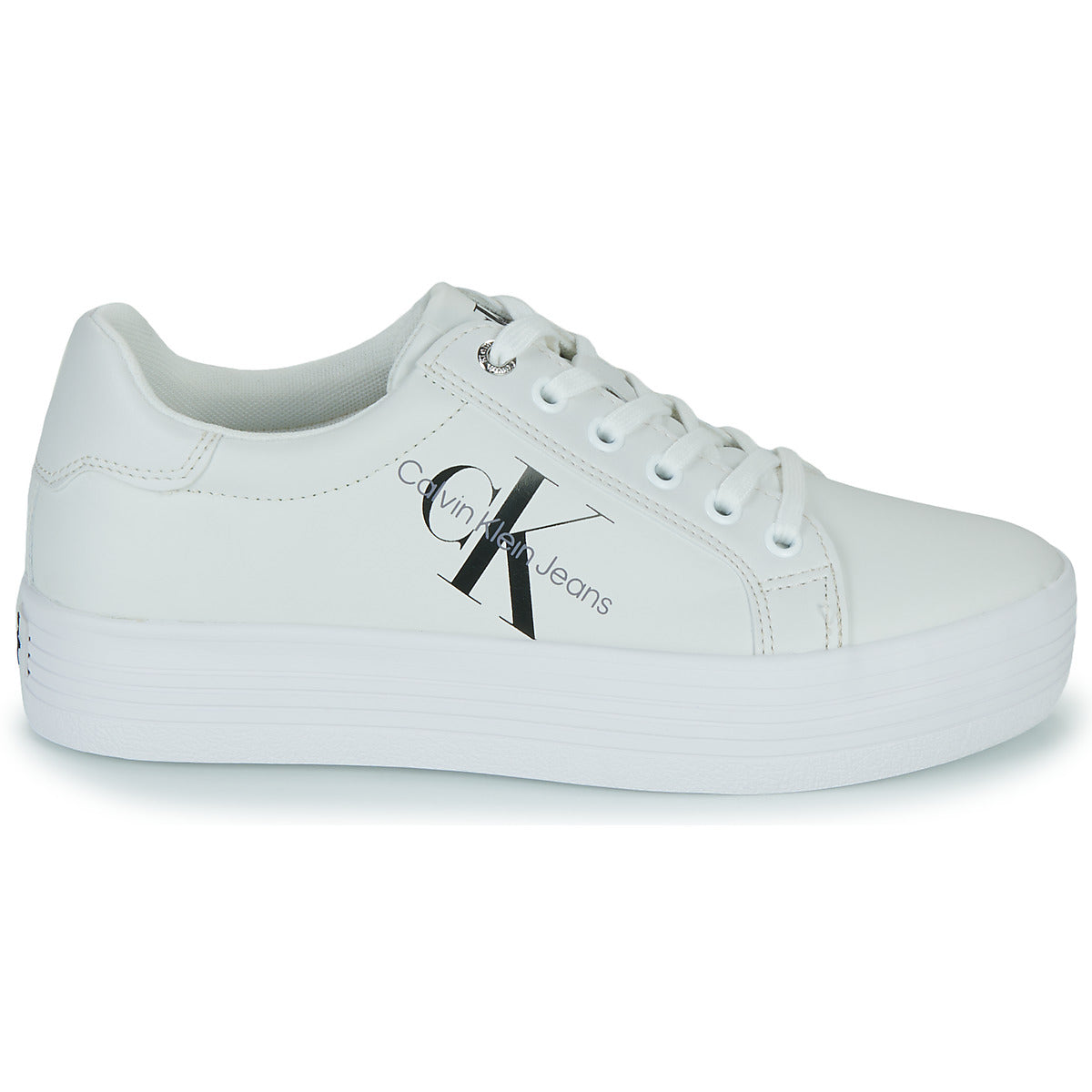 Sneakers basse donne Calvin Klein Jeans  VULC FLATFORM LACEUP  Bianco 