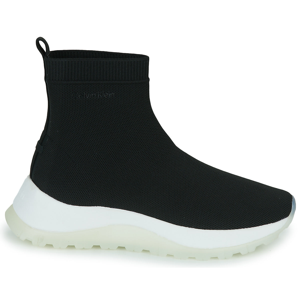 Sneakers alte donne Calvin Klein Jeans  2 PIECE SOLE SOCK BOOT - KNIT  Nero 