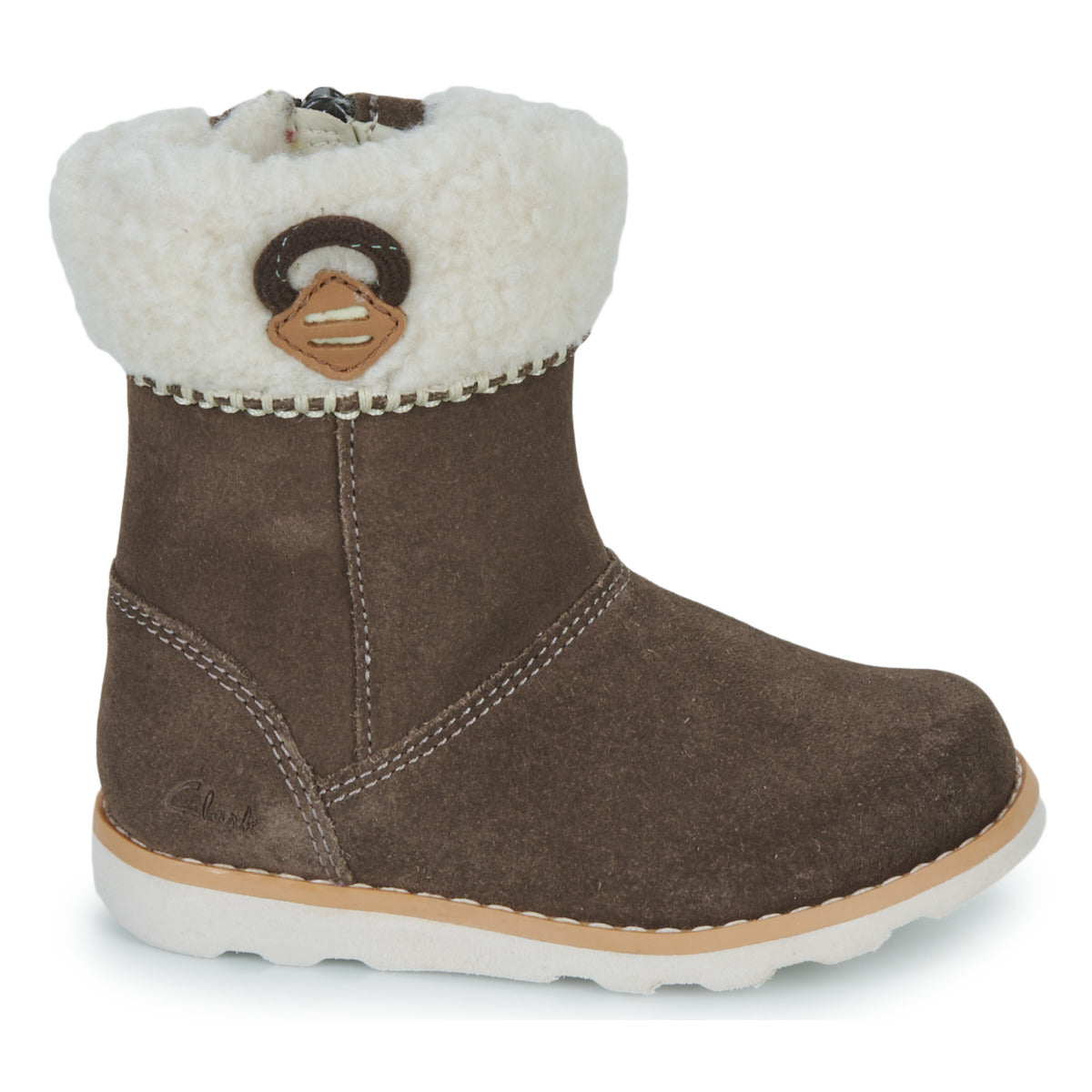 Stivaletti bambini ragazza Clarks  Crown Loop T  Marrone 