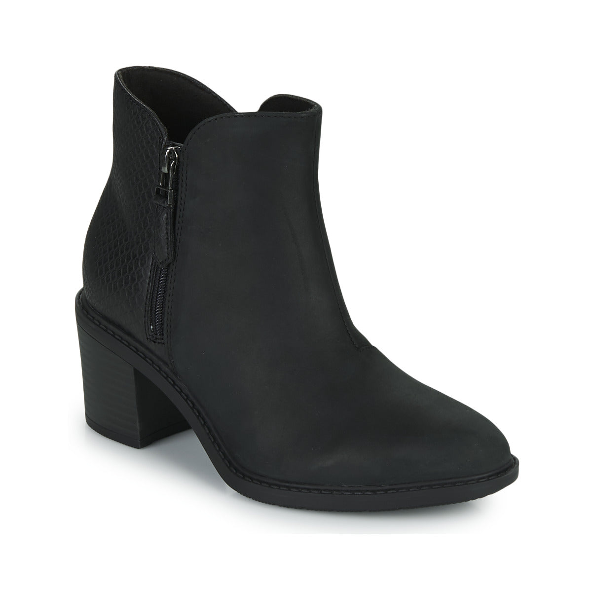 Stivaletti donne Clarks  Scene Zip  Nero 