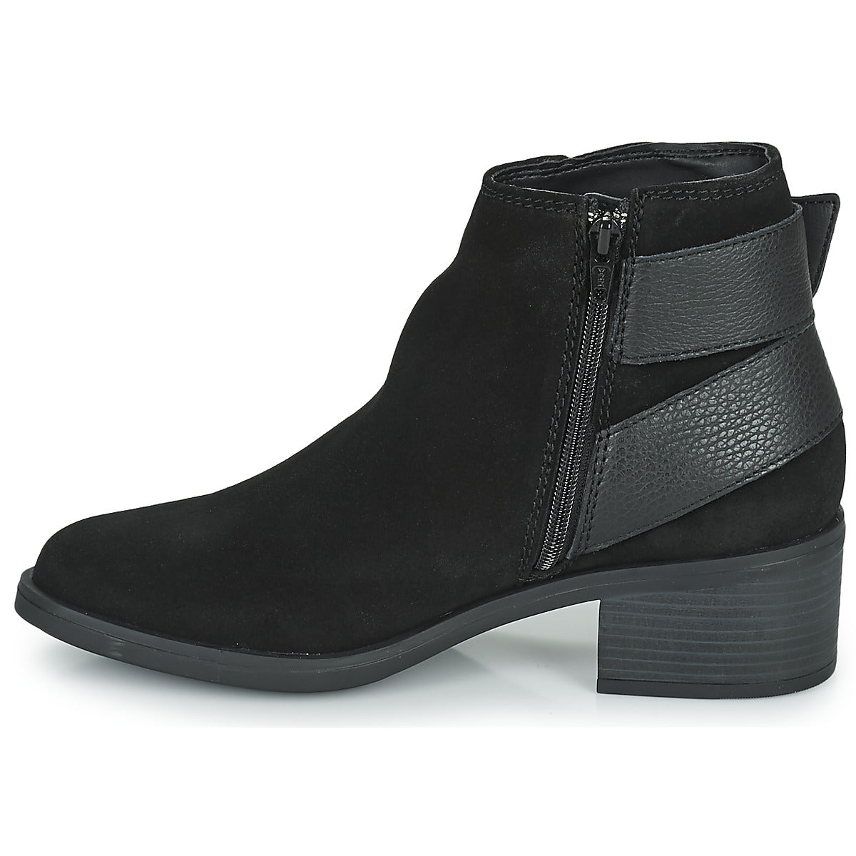 Stivaletti donne Clarks  Memi Buckle  Nero