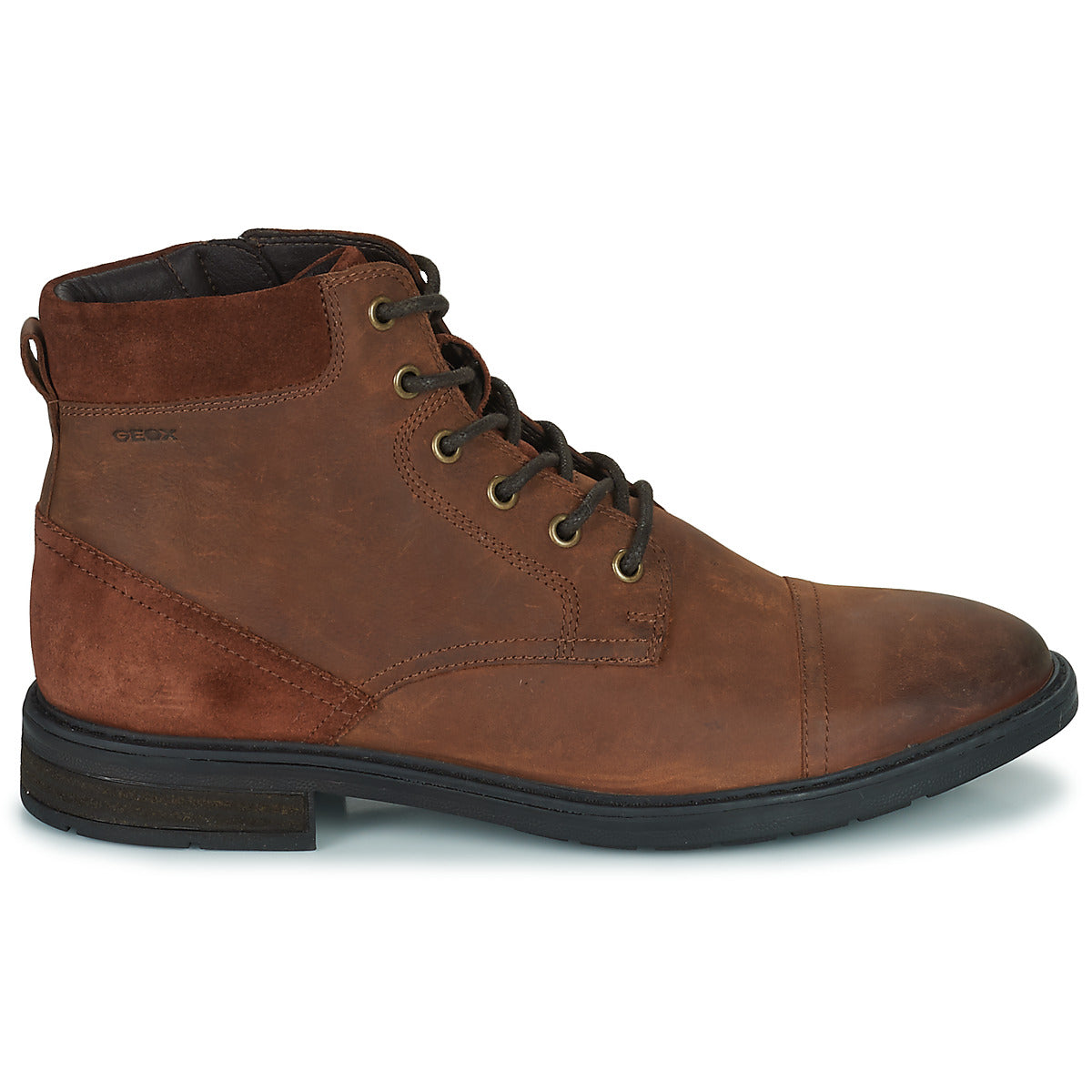 Geox U VIGGIANO men's ankle boots Brown