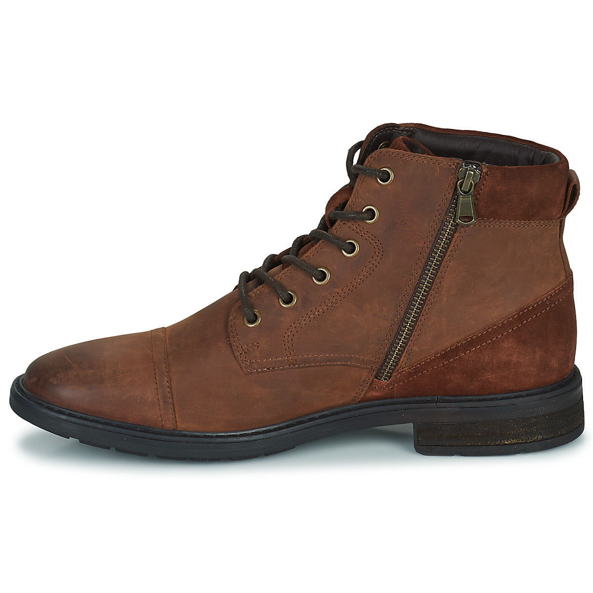 Geox U VIGGIANO men's ankle boots Brown